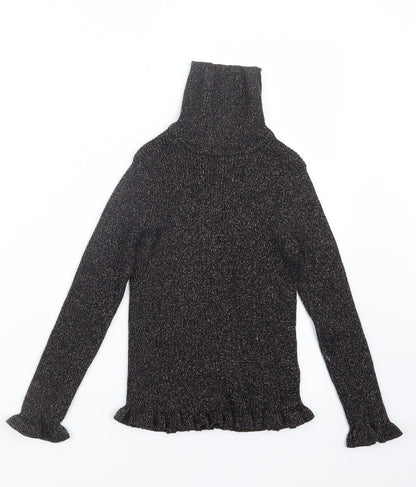 Marks and Spencer Girls Black   Pullover Jumper Size 9-10 Years