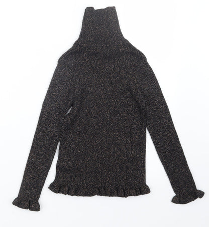 Marks and Spencer Girls Black   Pullover Jumper Size 9-10 Years