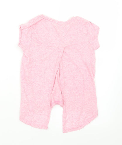 Miss E-vie Girls Pink   Basic T-Shirt Size 7-8 Years