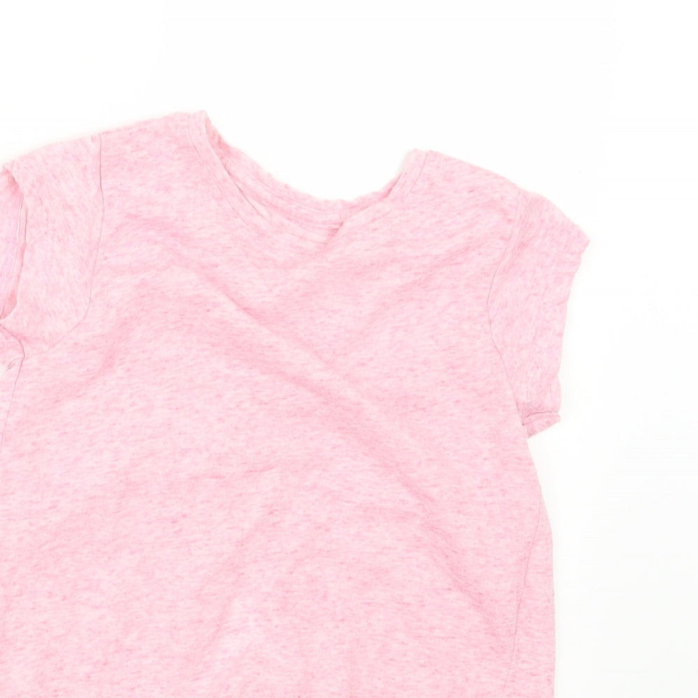 Miss E-vie Girls Pink   Basic T-Shirt Size 7-8 Years
