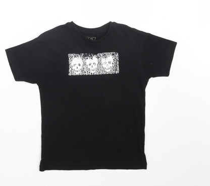 Next Boys Black   Basic T-Shirt Size 5 Years