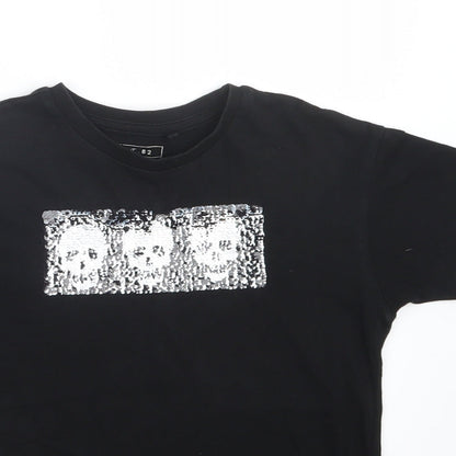 Next Boys Black   Basic T-Shirt Size 5 Years