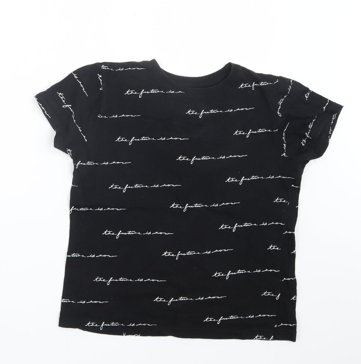 Primark Boys Black   Basic T-Shirt Size 8-9 Years