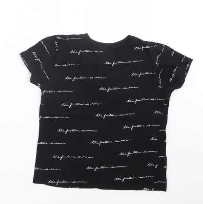 Primark Boys Black   Basic T-Shirt Size 8-9 Years
