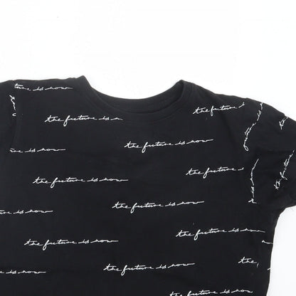 Primark Boys Black   Basic T-Shirt Size 8-9 Years