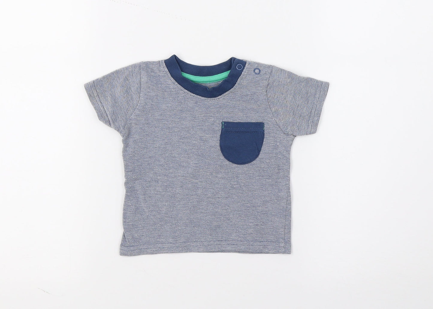George Boys Blue   Pullover T-Shirt Size 0-3 Months