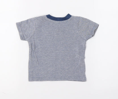 George Boys Blue   Pullover T-Shirt Size 0-3 Months