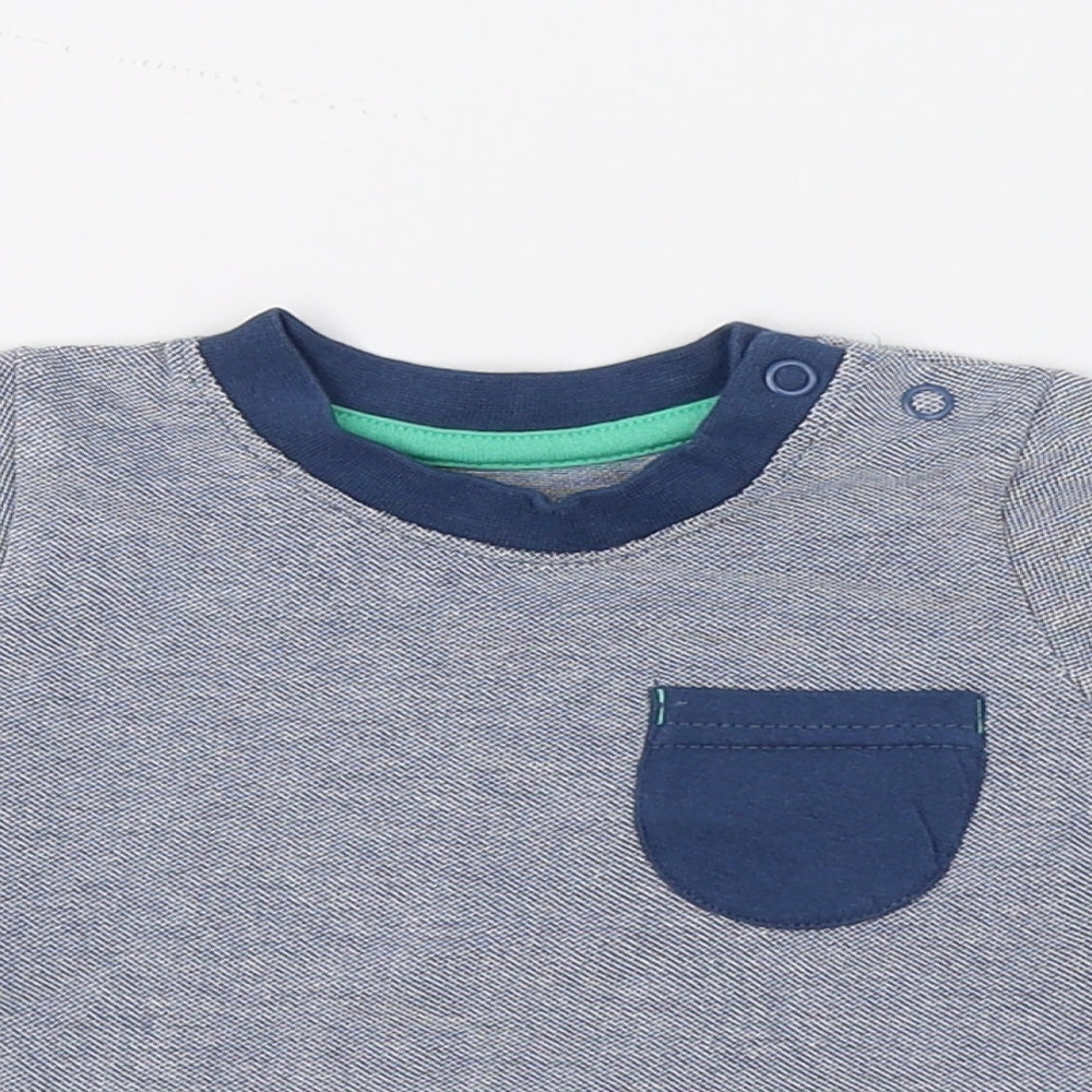 George Boys Blue   Pullover T-Shirt Size 0-3 Months