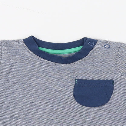 George Boys Blue   Pullover T-Shirt Size 0-3 Months