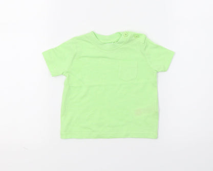 F&F Baby Green  Jersey Basic T-Shirt Size 0-3 Months
