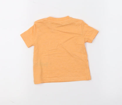 F&F Baby Orange  Jersey Basic T-Shirt Size 0-3 Months