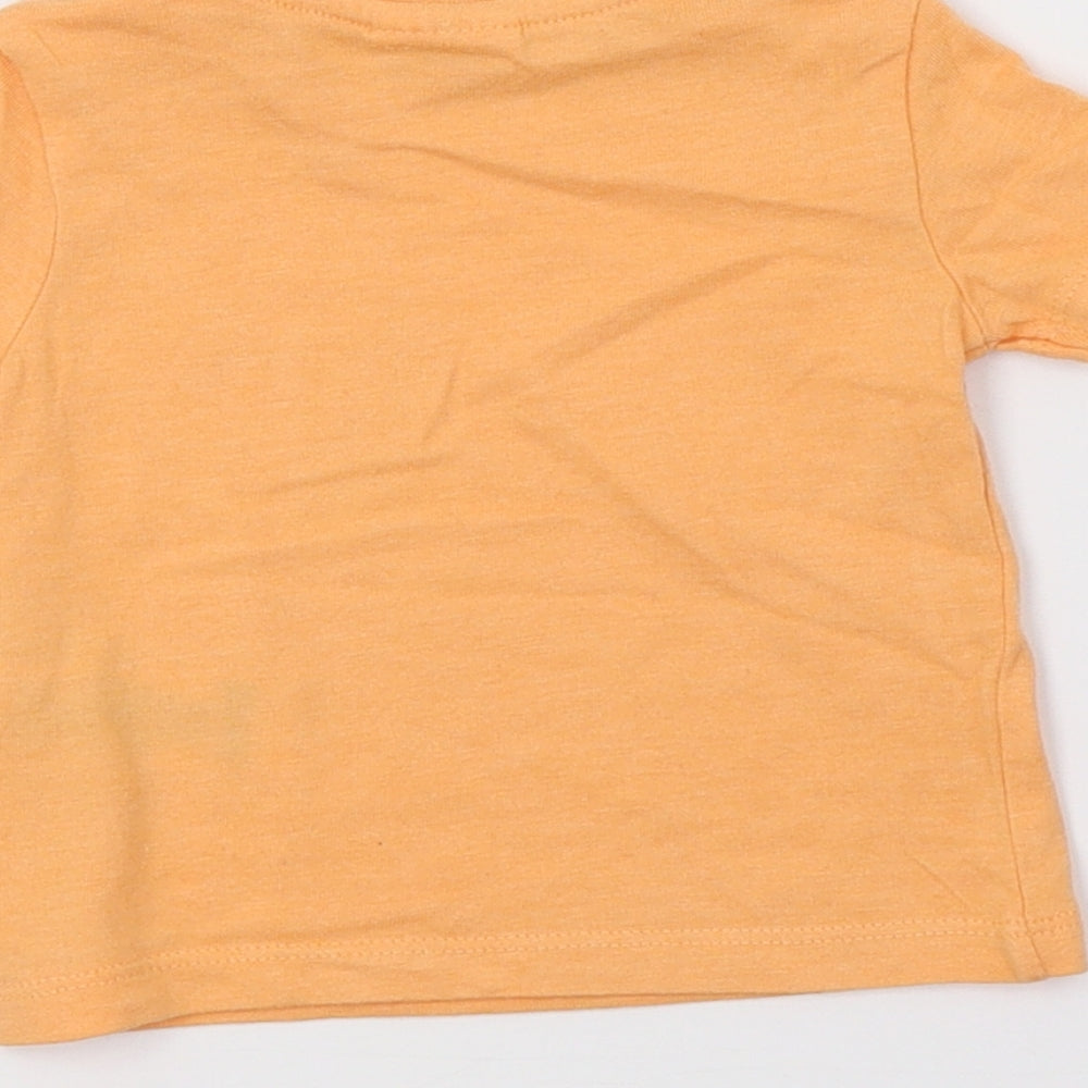 F&F Baby Orange  Jersey Basic T-Shirt Size 0-3 Months