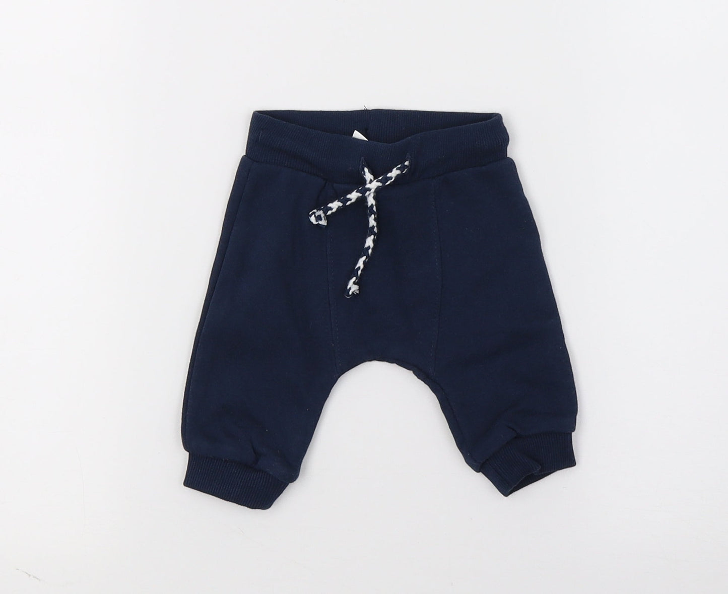 F&F Baby Blue  Jersey Jogger Trousers Size 0-3 Months