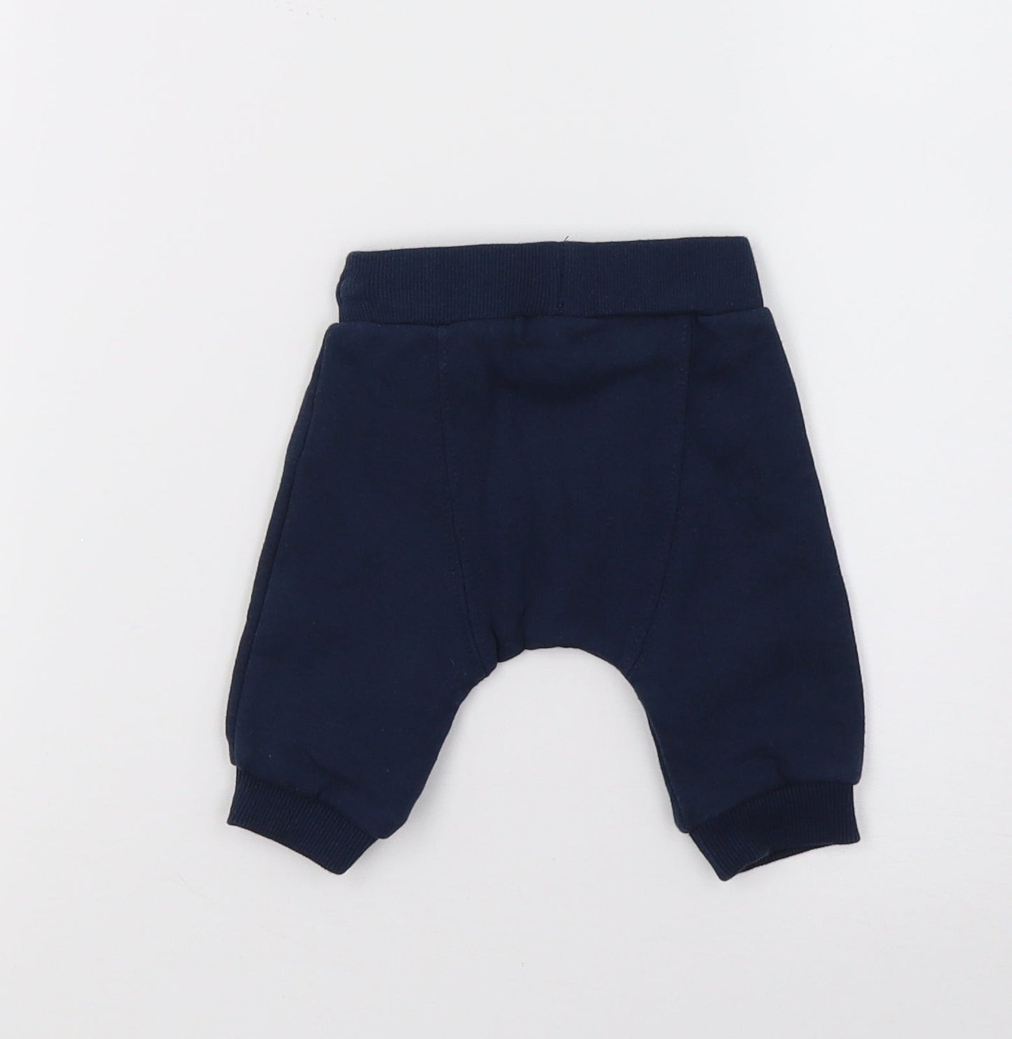 F&F Baby Blue  Jersey Jogger Trousers Size 0-3 Months