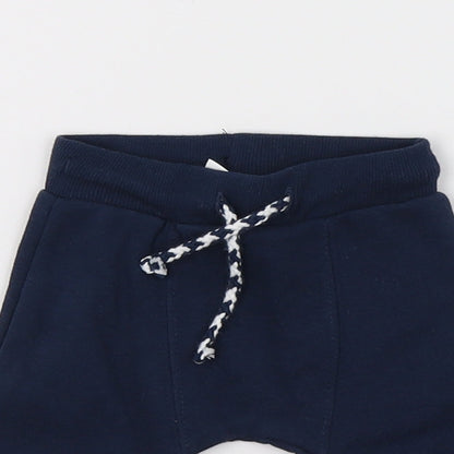 F&F Baby Blue  Jersey Jogger Trousers Size 0-3 Months