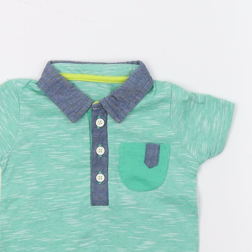 George Boys Green   Basic Polo Size 0-3 Months