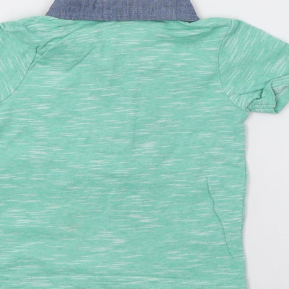 George Boys Green   Basic Polo Size 0-3 Months