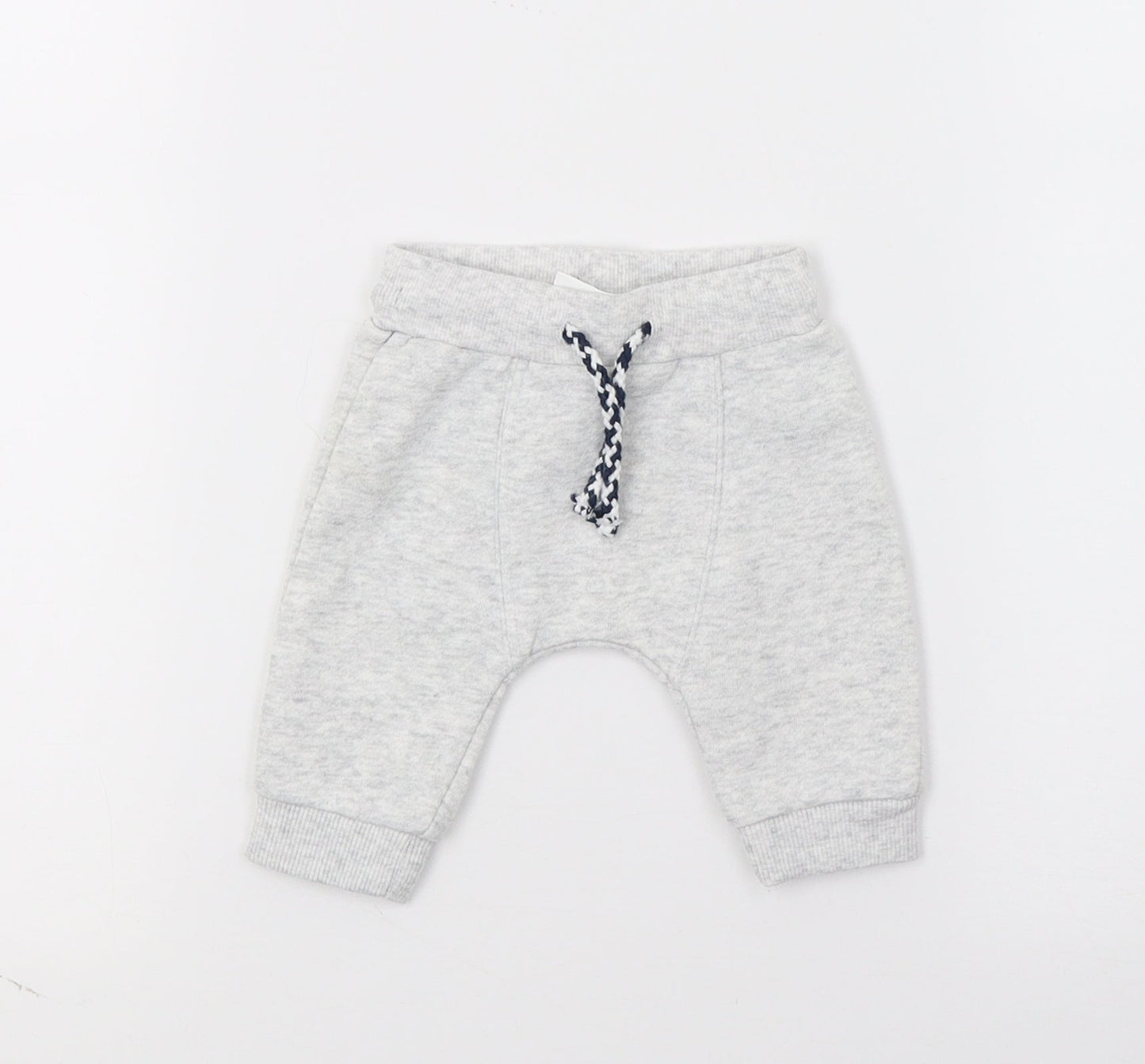 F&F Boys Grey  Jersey Jogger Trousers Size 0-3 Months