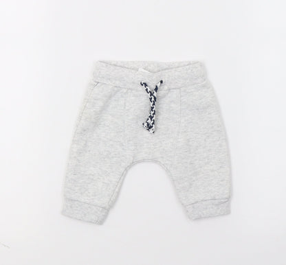 F&F Boys Grey  Jersey Jogger Trousers Size 0-3 Months