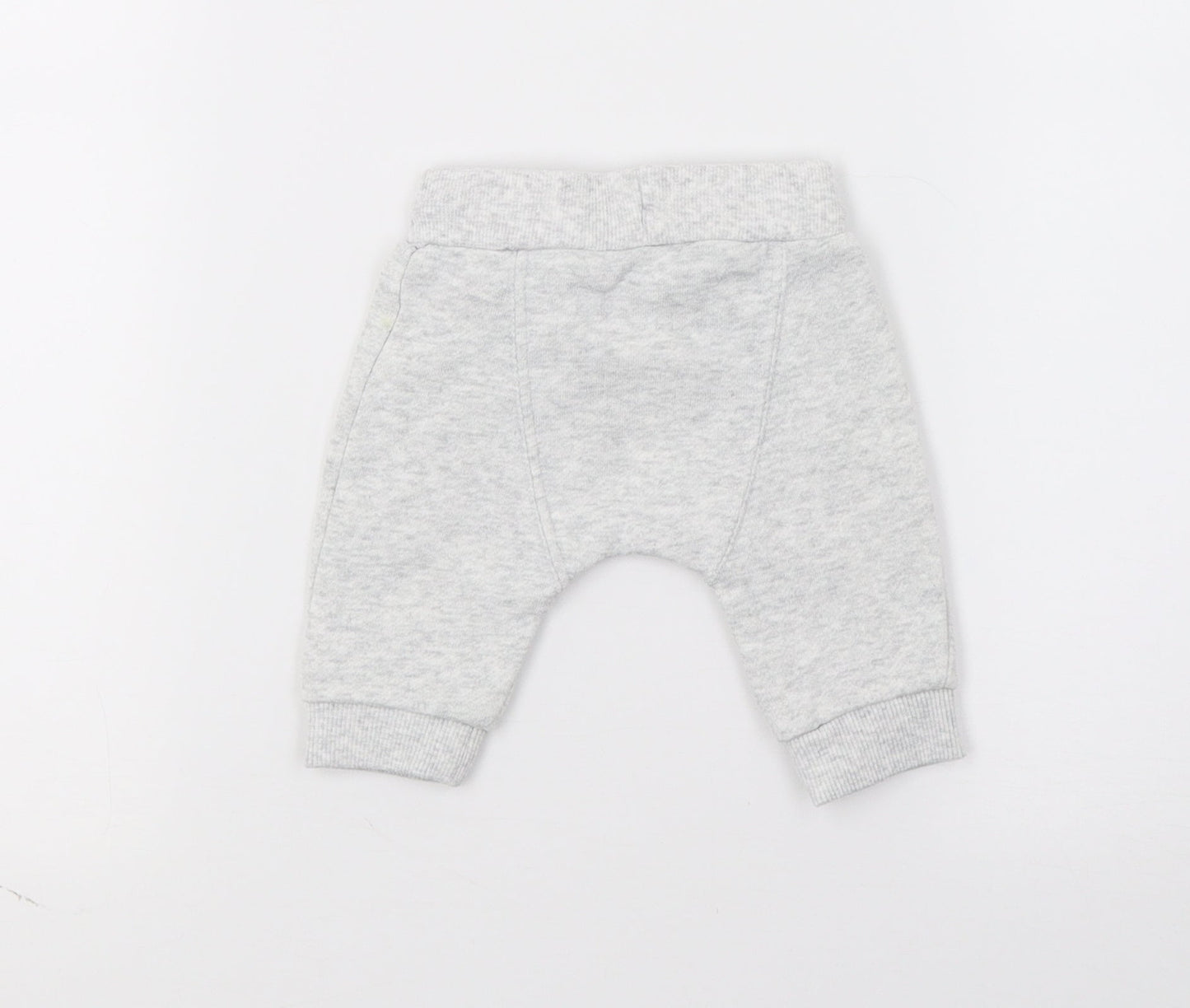 F&F Boys Grey  Jersey Jogger Trousers Size 0-3 Months