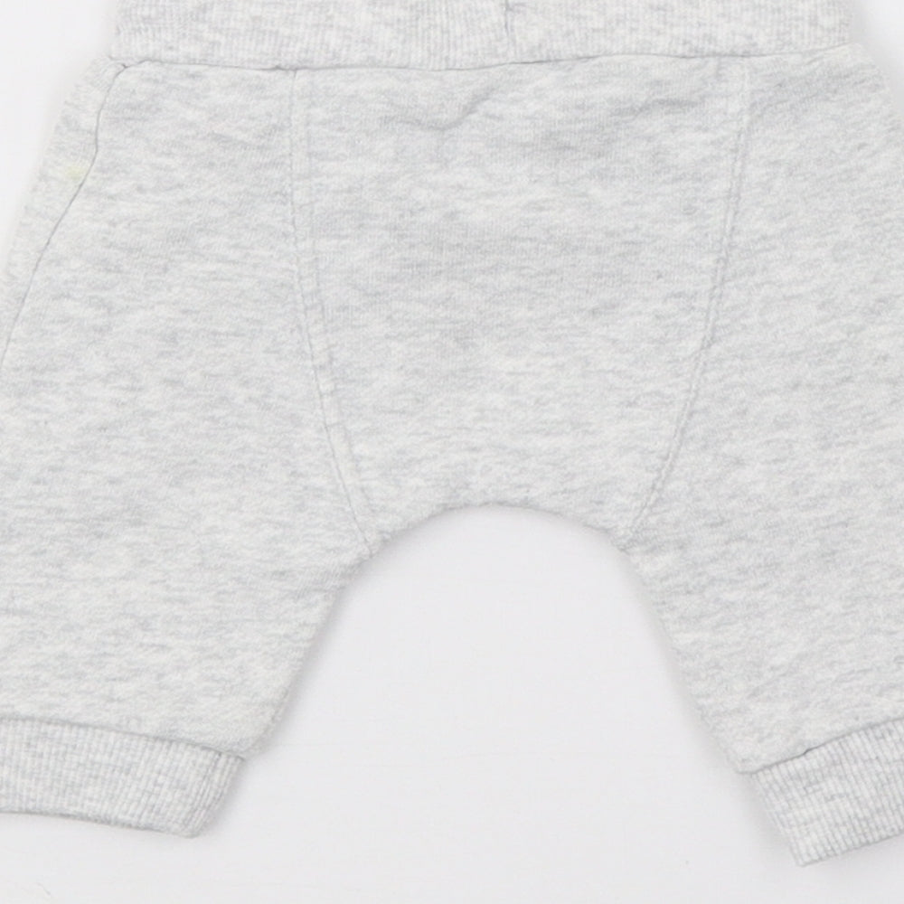 F&F Boys Grey  Jersey Jogger Trousers Size 0-3 Months