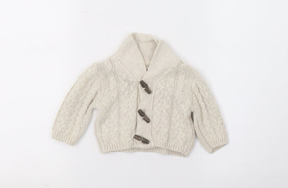 NEXT Girls Beige  Knit Cardigan Jumper One Size