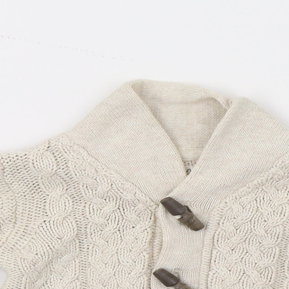 NEXT Girls Beige  Knit Cardigan Jumper One Size