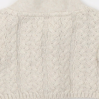 NEXT Girls Beige  Knit Cardigan Jumper One Size