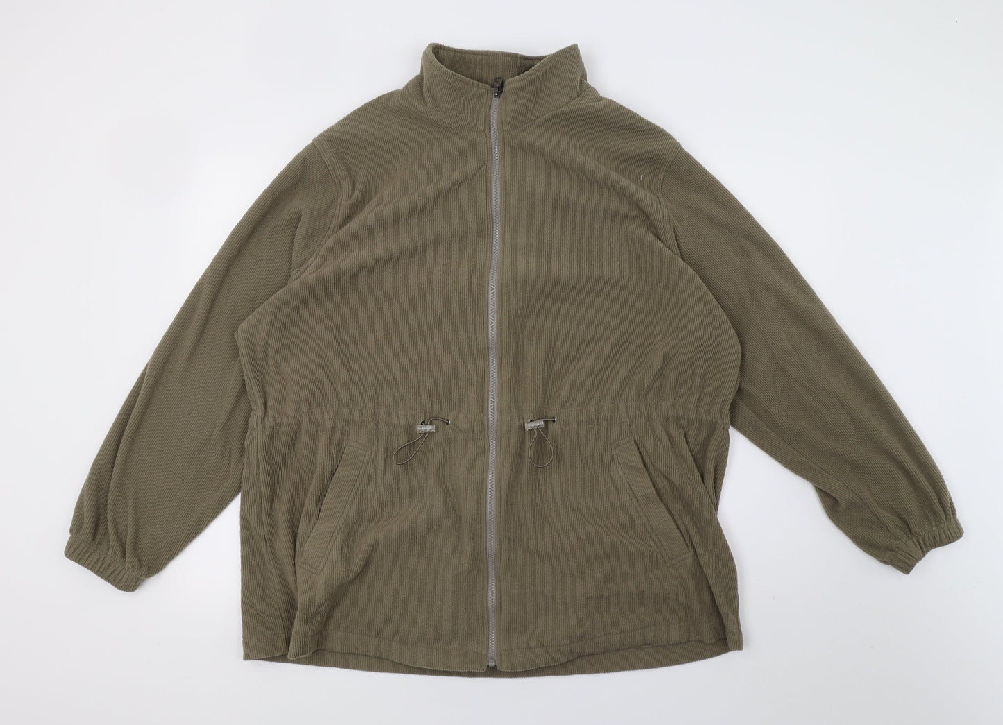 BM Mens Brown  Fleece Full Zip Sweatshirt Size L