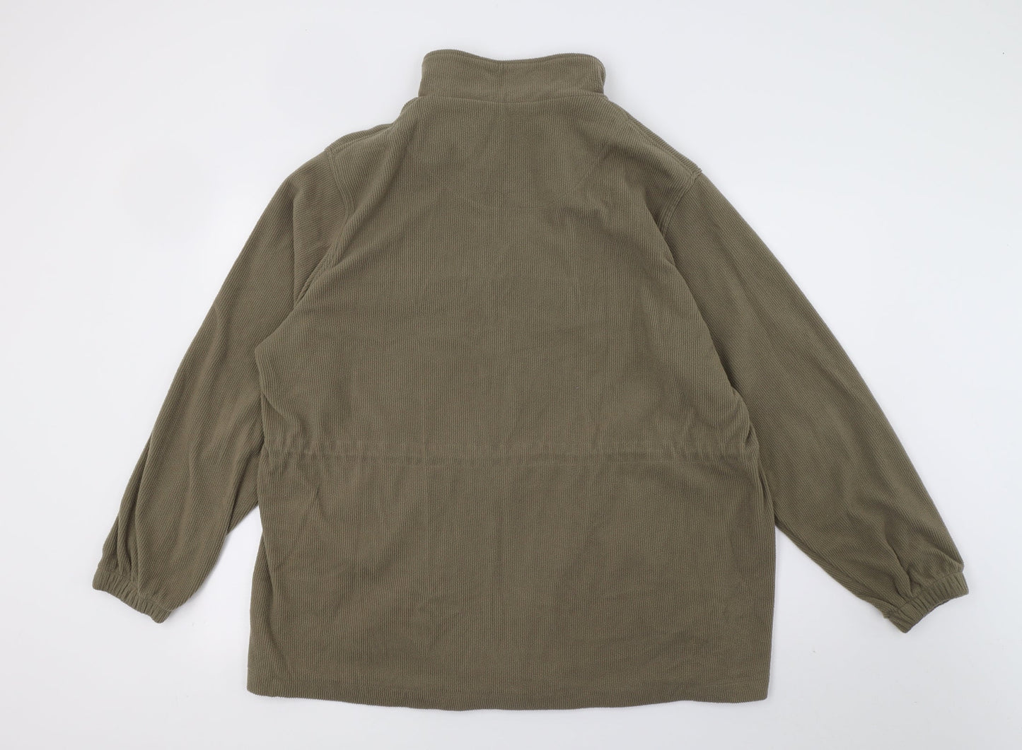BM Mens Brown  Fleece Full Zip Sweatshirt Size L