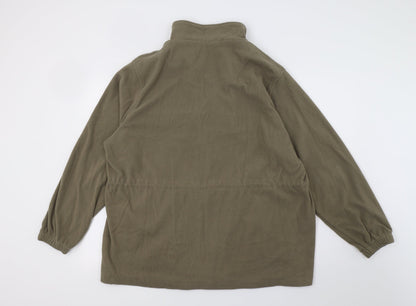 BM Mens Brown  Fleece Full Zip Sweatshirt Size L