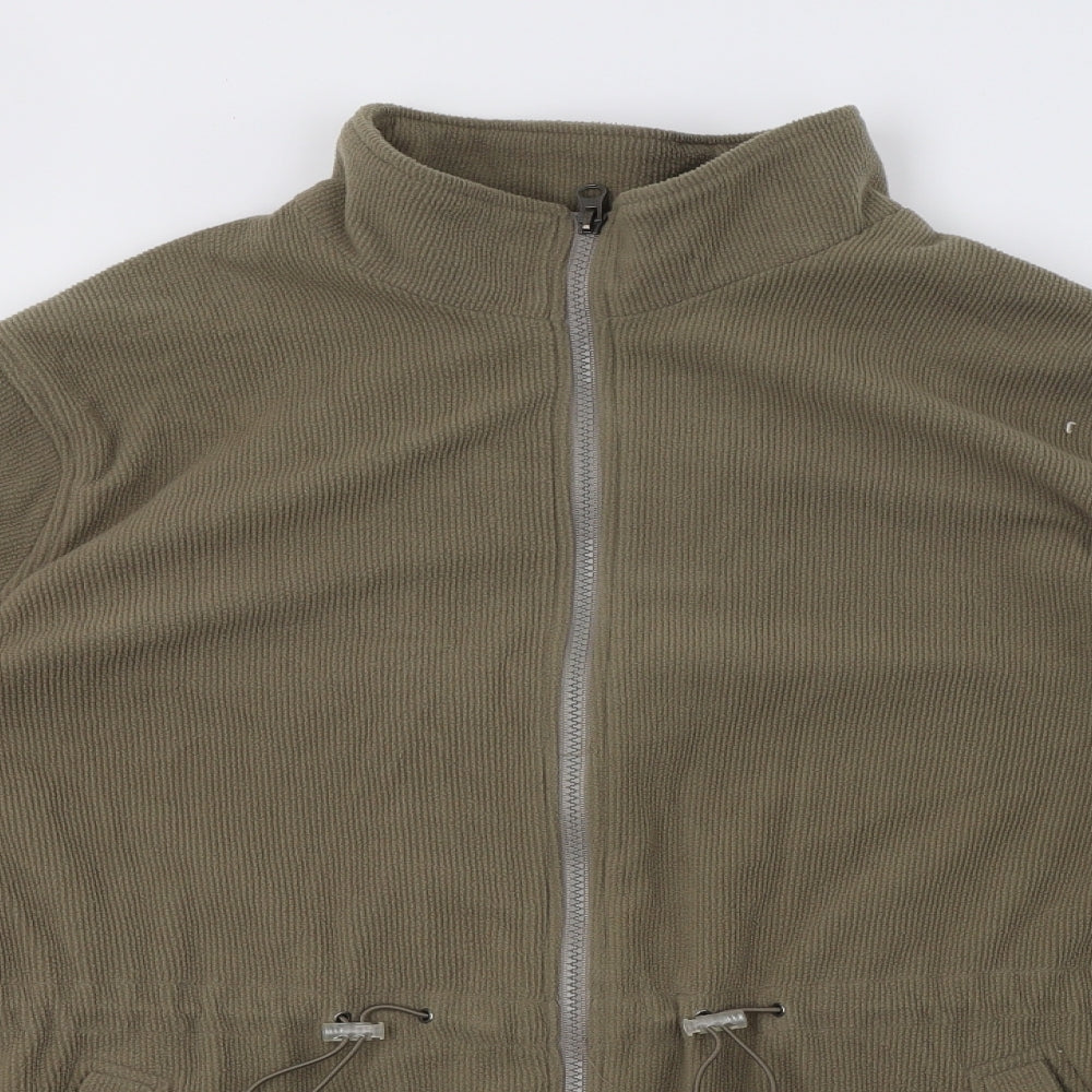 BM Mens Brown  Fleece Full Zip Sweatshirt Size L
