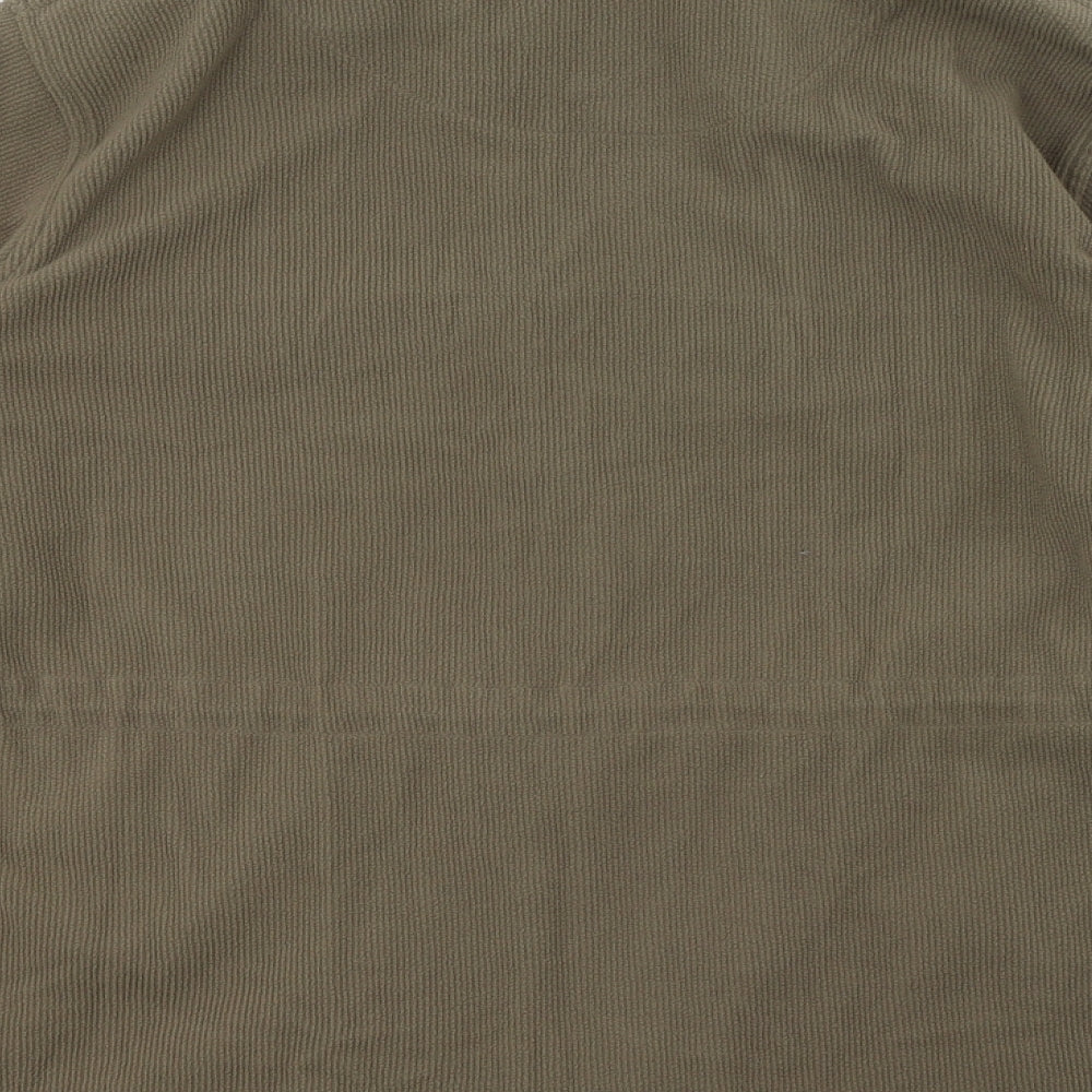 BM Mens Brown  Fleece Full Zip Sweatshirt Size L