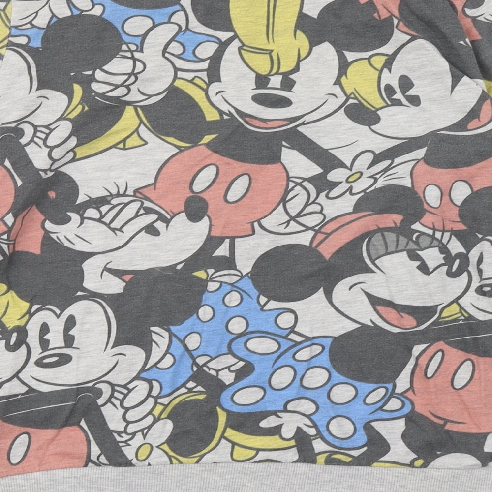 Atmosphere Womens Multicoloured Geometric Jersey Top Pyjama Top Size 8  - Mickey and Minnie