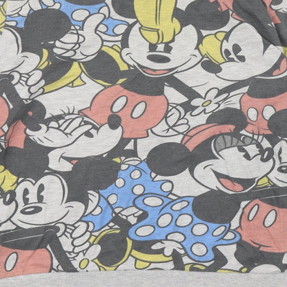 Atmosphere Womens Multicoloured Geometric Jersey Top Pyjama Top Size 8  - Mickey and Minnie