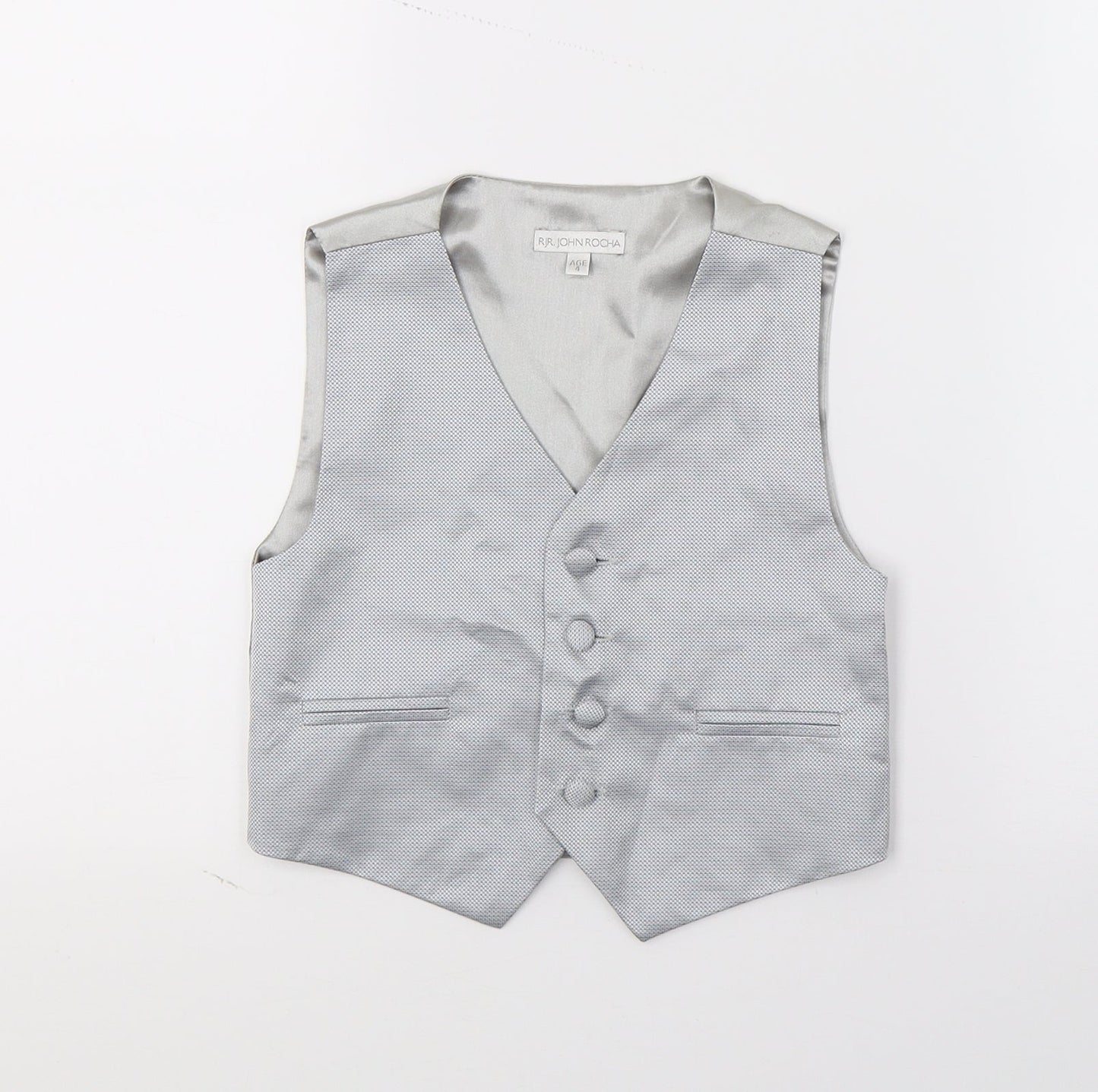RJR.John Rocha Boys Grey   Jacket Waistcoat Size 4 Years