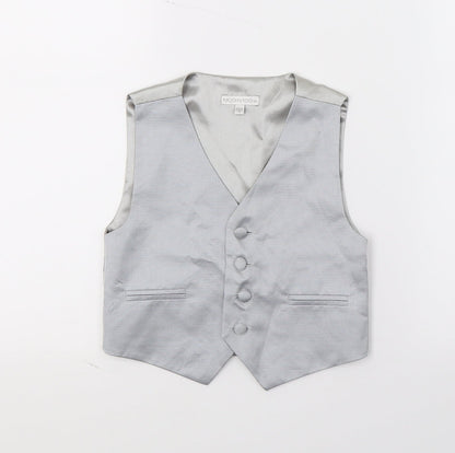RJR.John Rocha Boys Grey   Jacket Waistcoat Size 4 Years