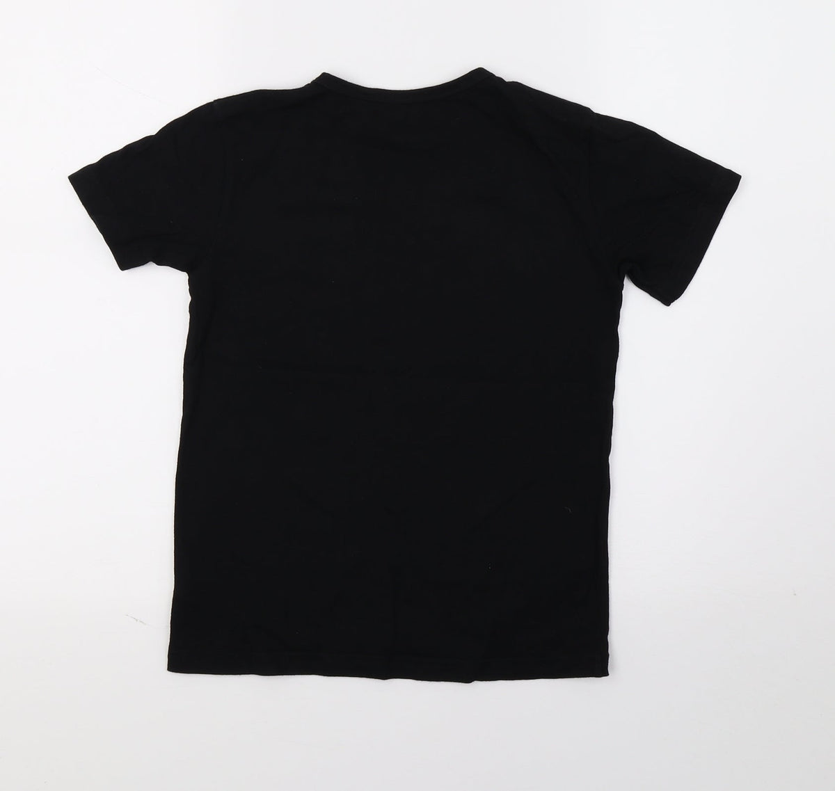 Next Boys Black  Jersey Basic T-Shirt Size 7 Years  - dinasour