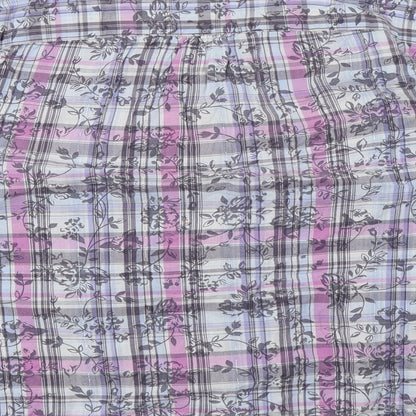 Bonmarché Womens Multicoloured Check Top Pyjama Top Size 16