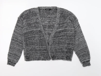 Boohoo Womens Grey  Knit Cardigan Jumper Size M