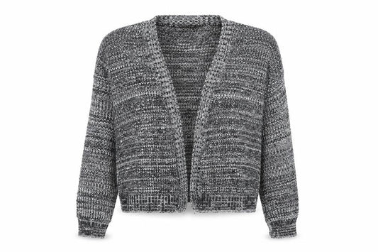 Boohoo Womens Grey  Knit Cardigan Jumper Size M