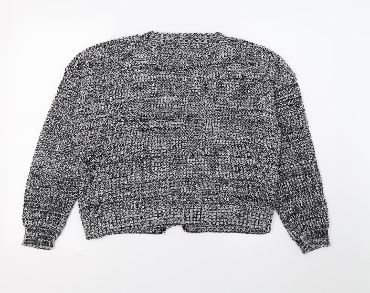 Boohoo Womens Grey  Knit Cardigan Jumper Size M