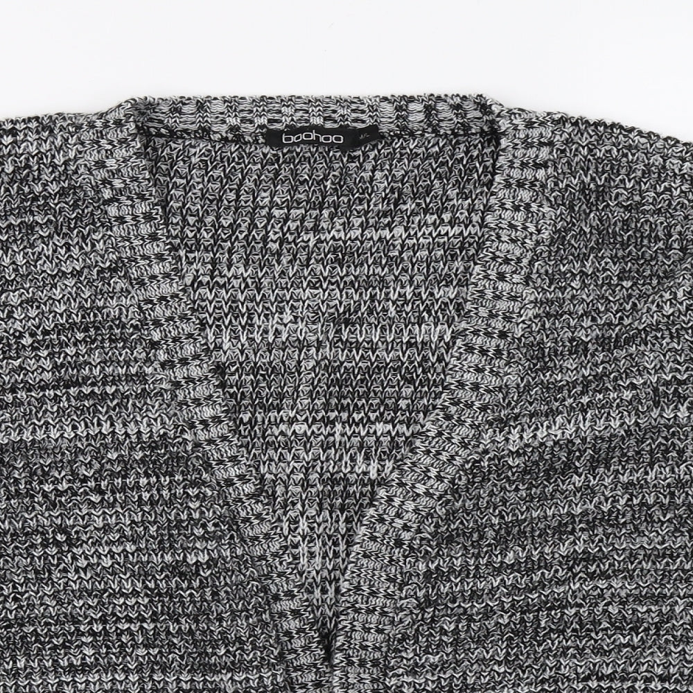 Boohoo Womens Grey  Knit Cardigan Jumper Size M