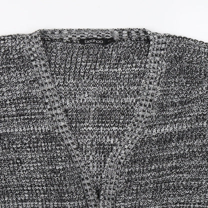 Boohoo Womens Grey  Knit Cardigan Jumper Size M