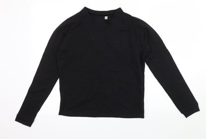 Womens UK Size 10 ASOS Black Basic T-Shirt