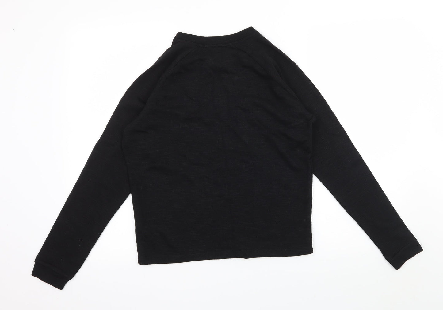 Womens UK Size 10 ASOS Black Basic T-Shirt