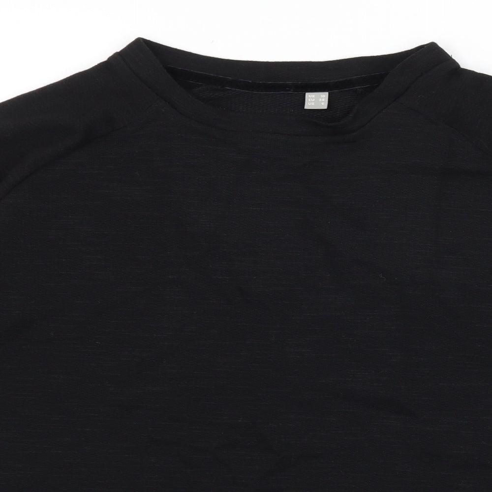Womens UK Size 10 ASOS Black Basic T-Shirt
