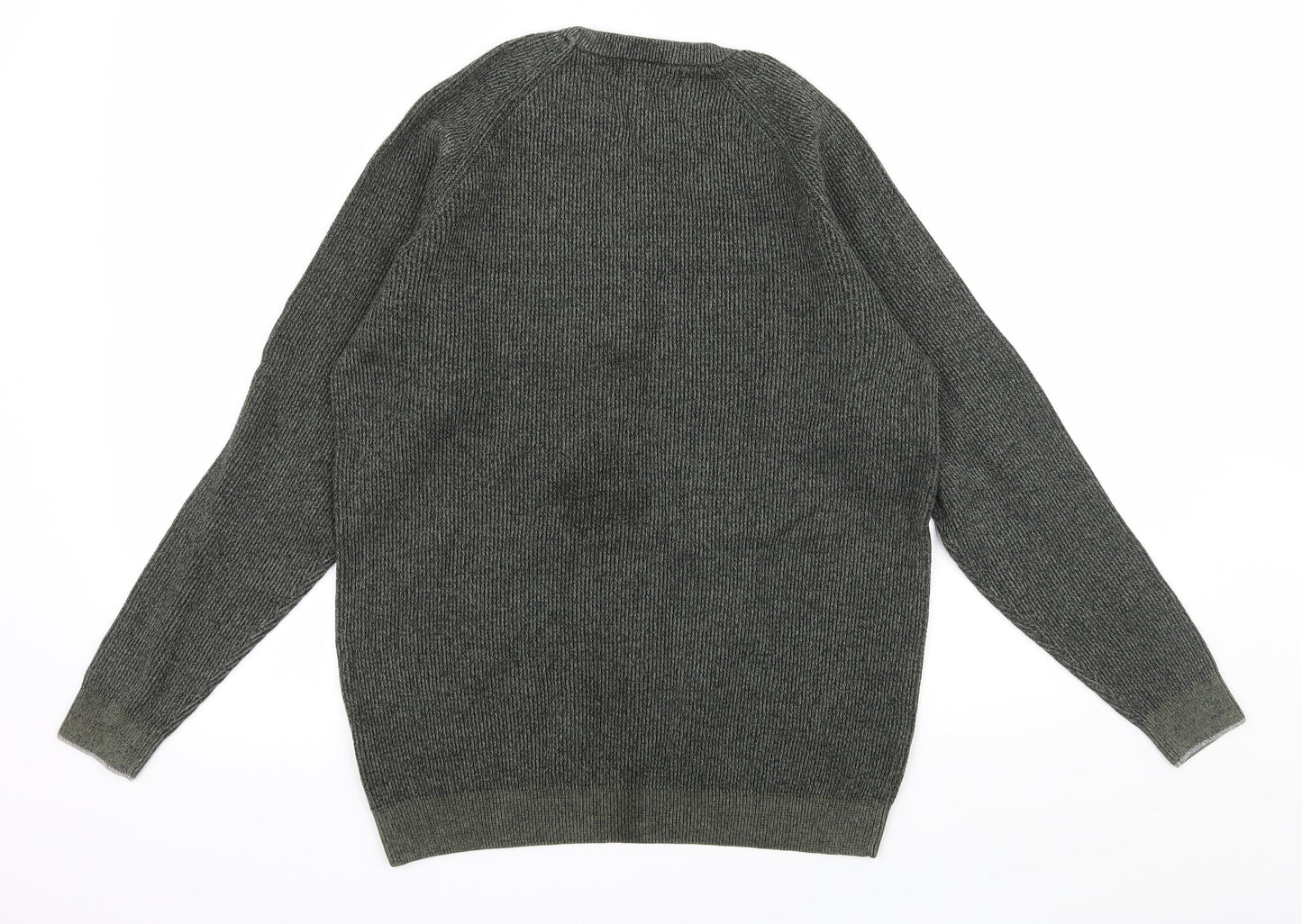 Easy Mens Green  Knit Pullover Jumper Size S