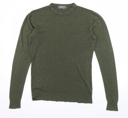Primark Mens Green  Knit Pullover Jumper Size S