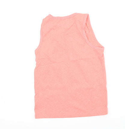 Next Boys Pink  Jersey Basic Tank Size 10 Years